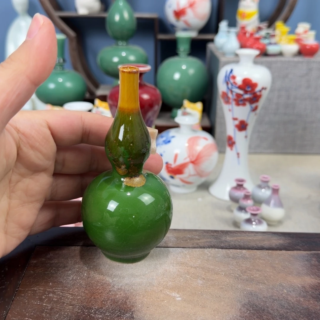 陶瓷手工小花器摆件