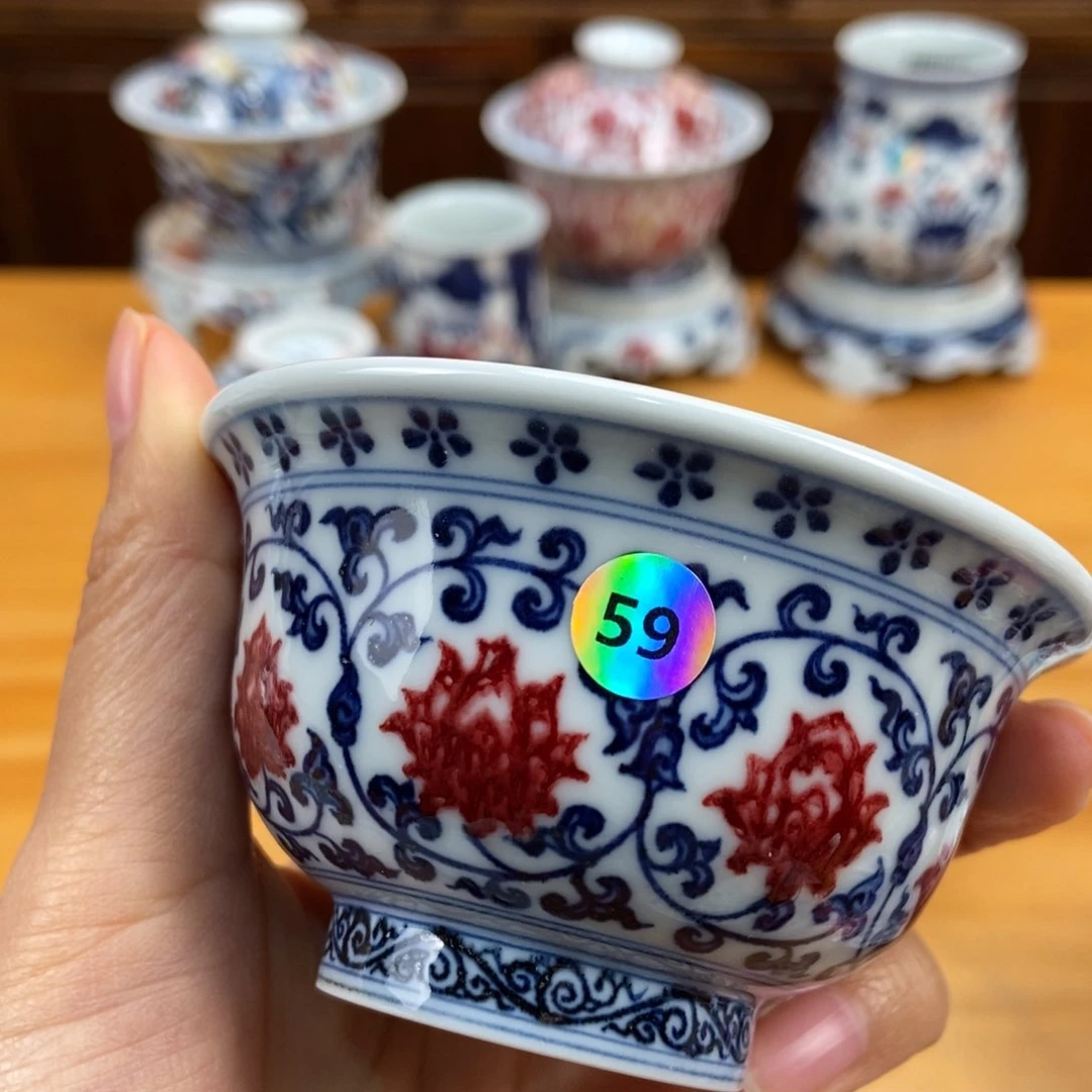 手绘现代茶具非古董
