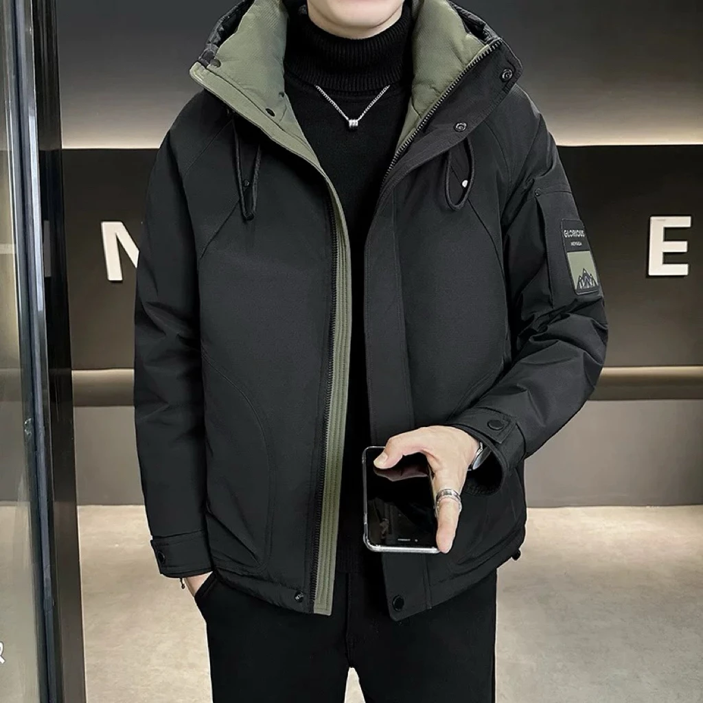 CX【巨热火焰山】冬季工装户外连帽时尚潮流加厚男女款外套8808