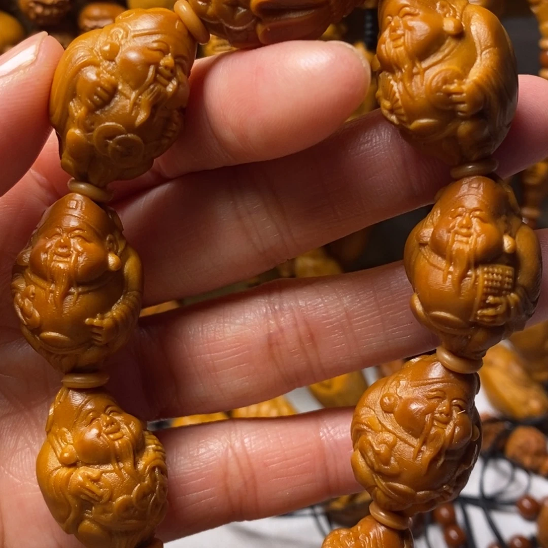 橄榄核手串/手链官帽八大财神