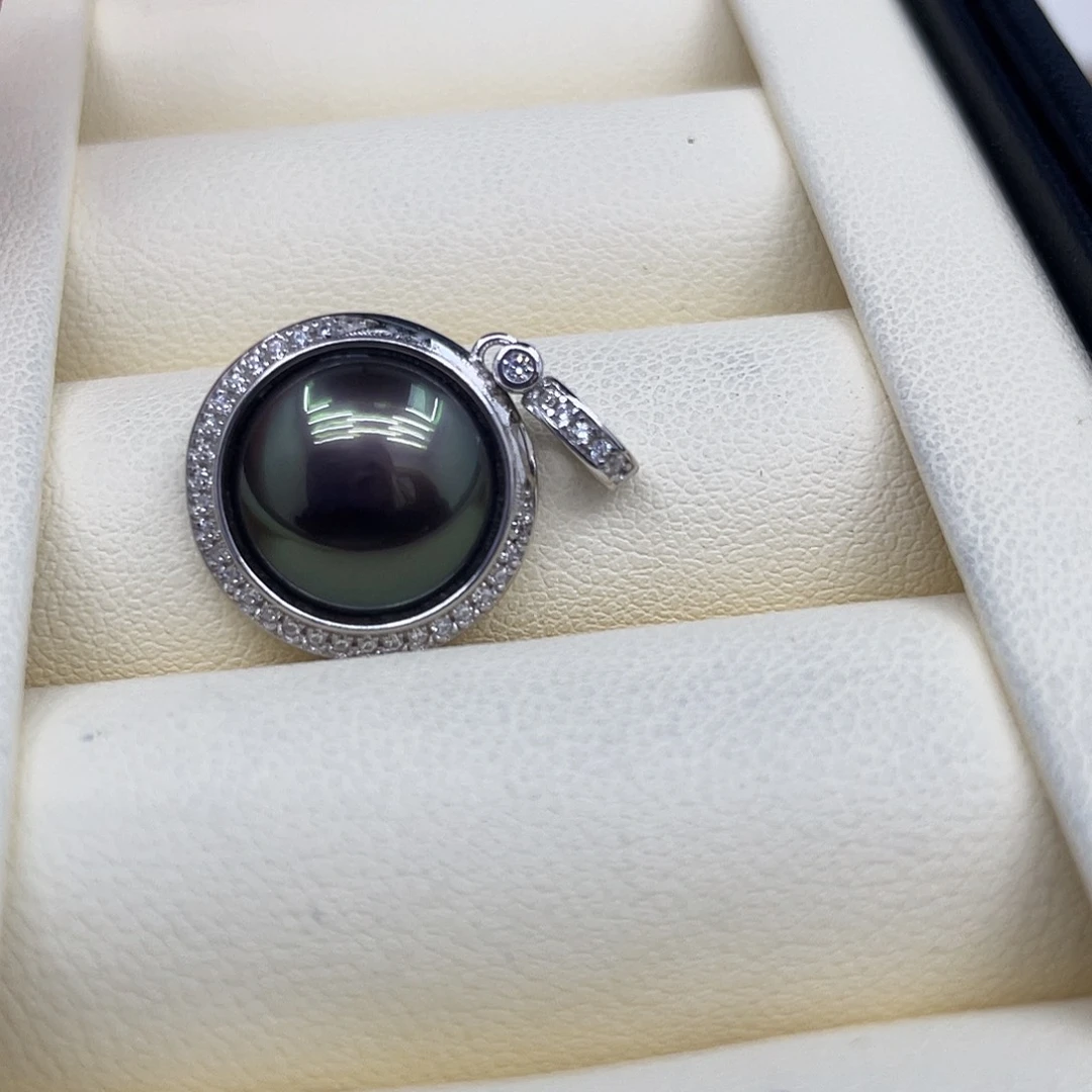 拼合珍珠（马贝珠）银S925镶嵌颈饰