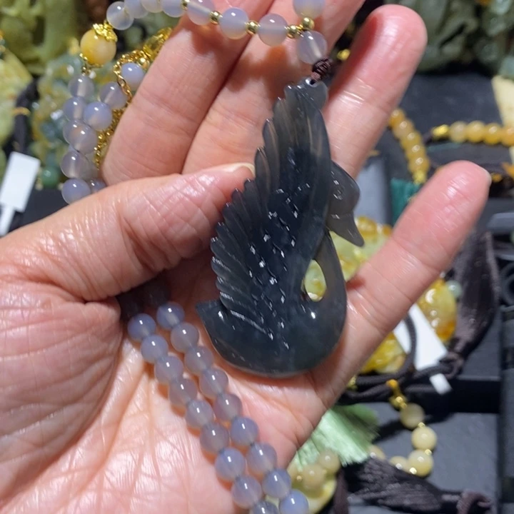 岫玉岫玉吊坠未镶嵌