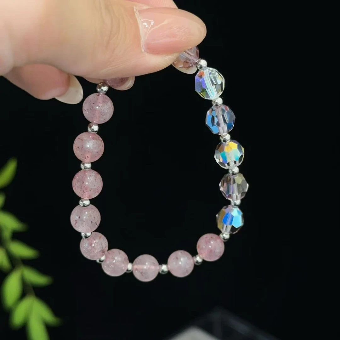 FUXI/福熙 非金属仿珍珠手链 【怦然心动】新款粉色时尚手链1372