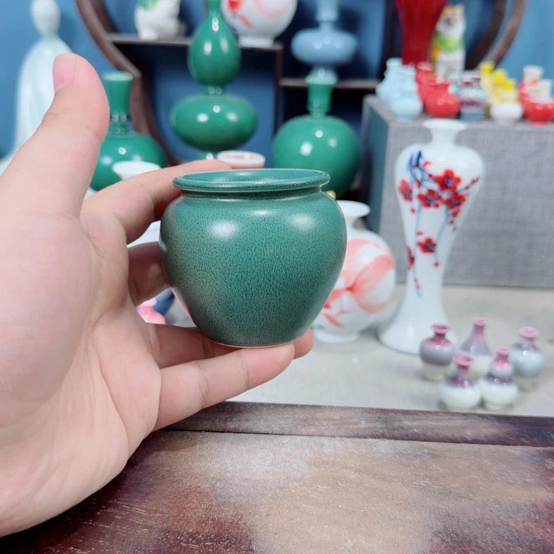 陶瓷手工小花器摆件