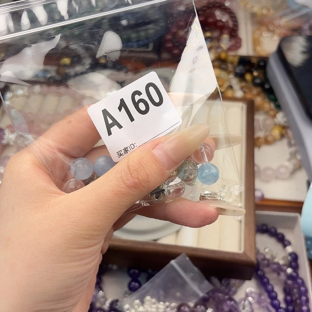 烟晶手链银S925镶嵌好