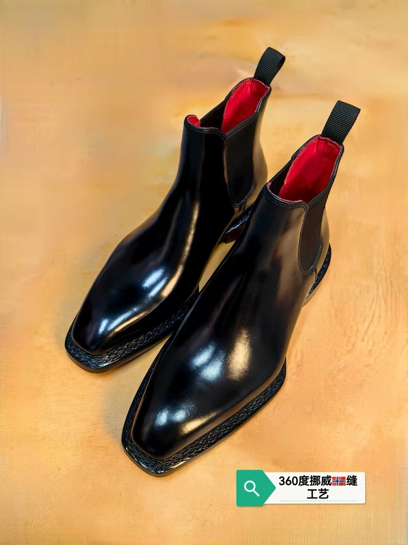 【挪威缝】琴底正装复古真皮轻职风皮鞋商务秋冬款男款商务男鞋