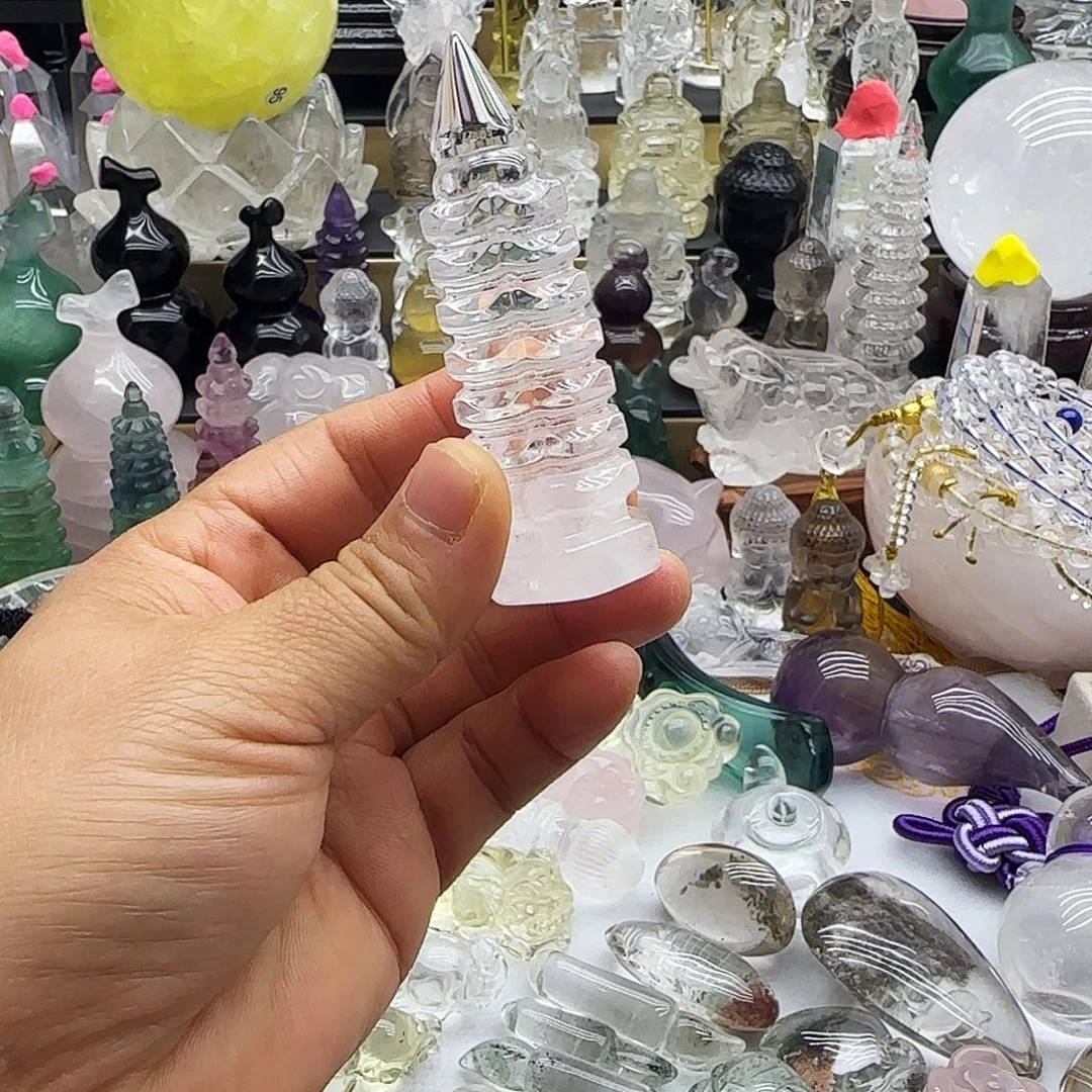 水晶车挂未镶嵌摆件