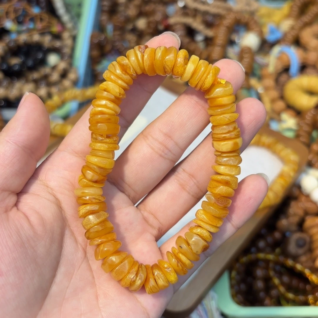 微***微吊坠白玉菩提饼子