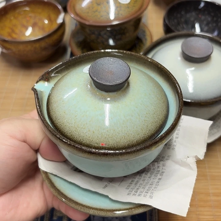 吴***姐茶盏333坚记茶盏摆件