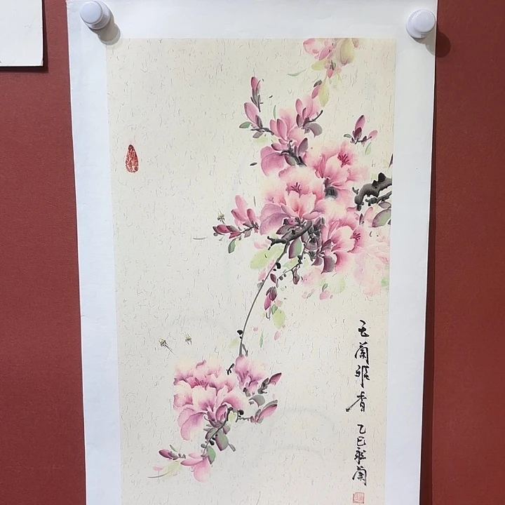 国画听兰老师花鸟
