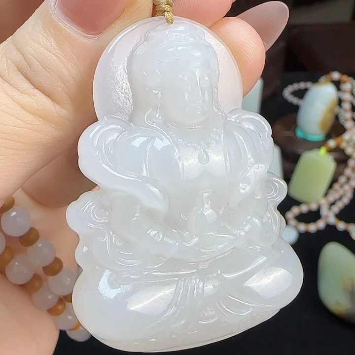 和田玉未镶嵌颈饰定制发货