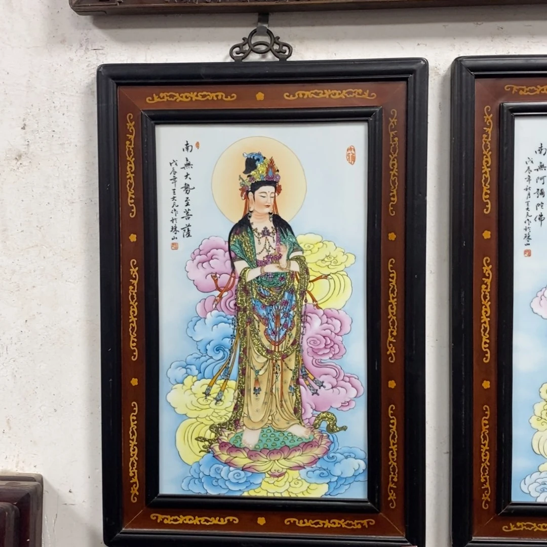 瓷片70*50 景德镇瓷板画柴窑烧制