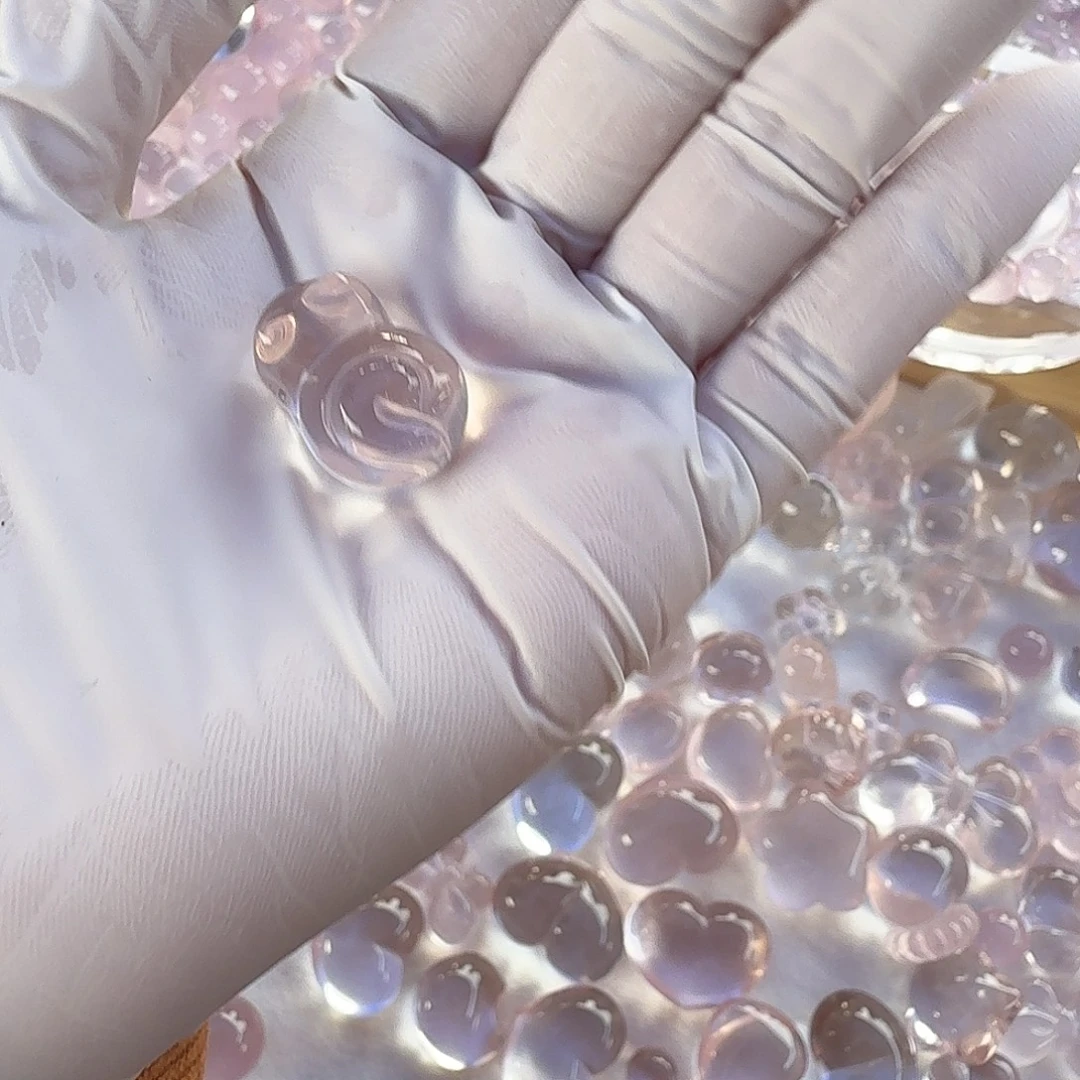 小***妖未镶嵌水晶珠宝半成品粉晶定制不退换