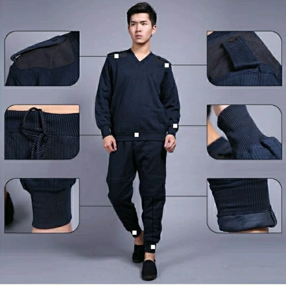 03绒衣绒裤海藏青抗风保暖双层加厚正宗老军绒衣