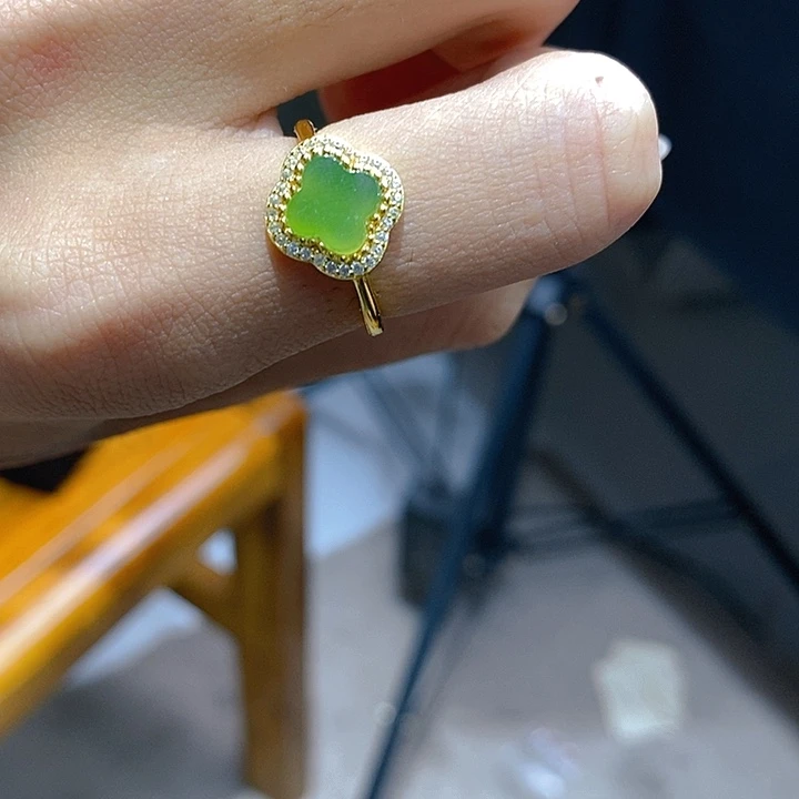 和田玉（碧玉）未镶嵌戒指