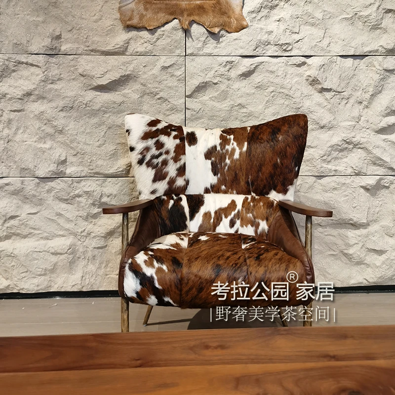 名椅之家 马赛椅三色毛皮茶室空间主人椅客人椅沙发椅休闲椅