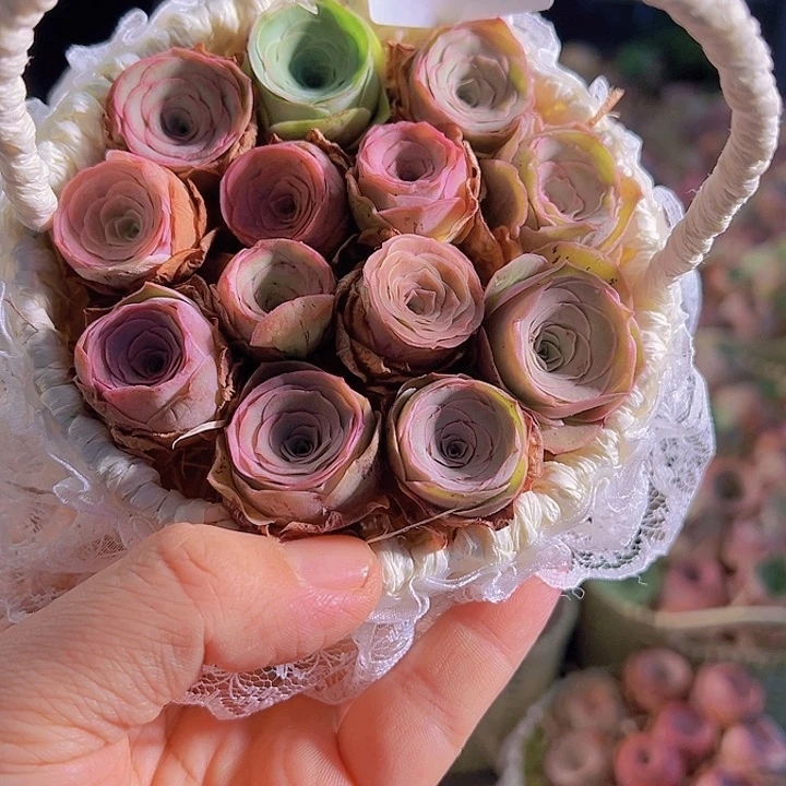 C014玫瑰混花篮。