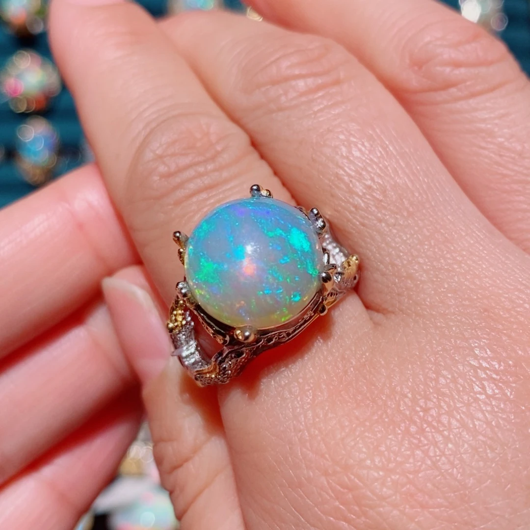 欧泊欧泊戒指银S925镶嵌