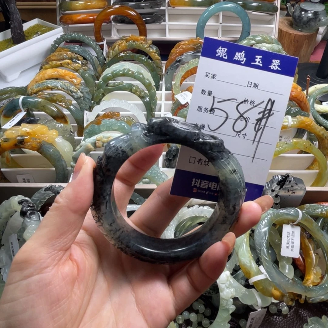 未镶嵌蛇纹石玉手镯