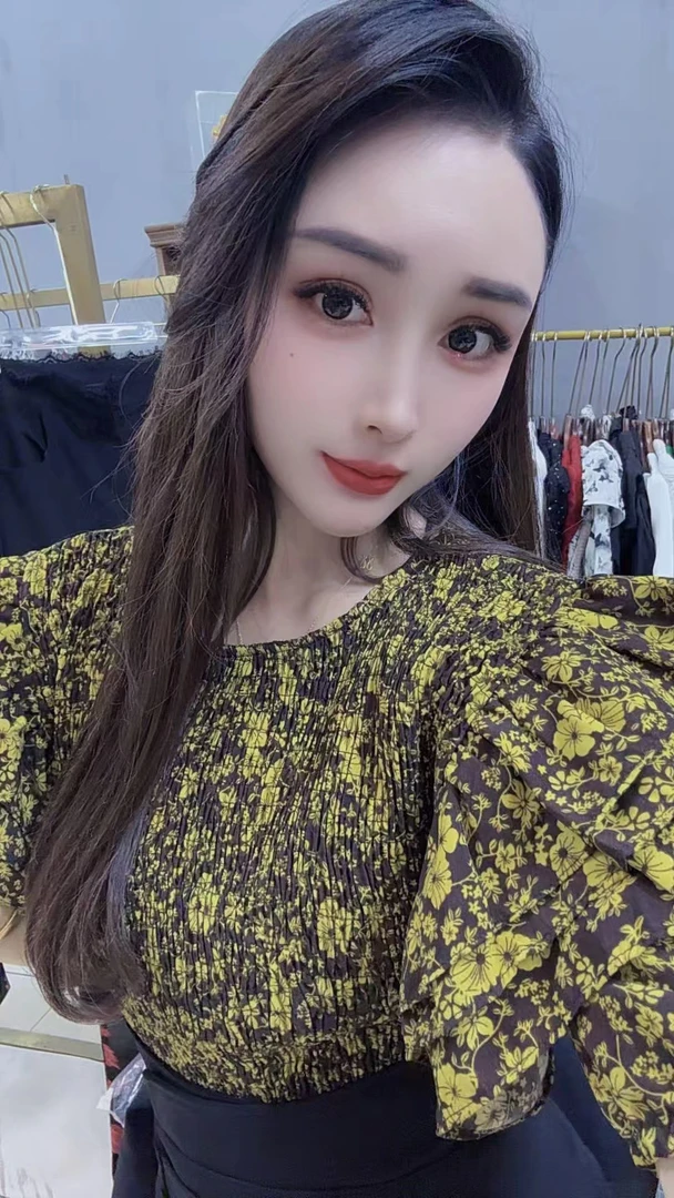 【K】订制荷叶边打底气质衬衫