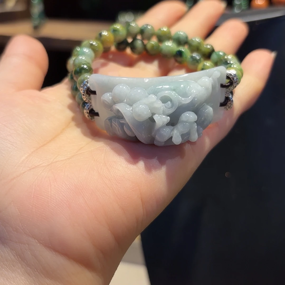 未镶嵌翡翠手链原创