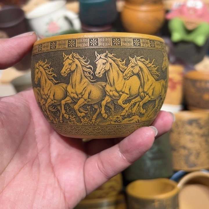 紫砂茶杯宜兴紫砂主人杯