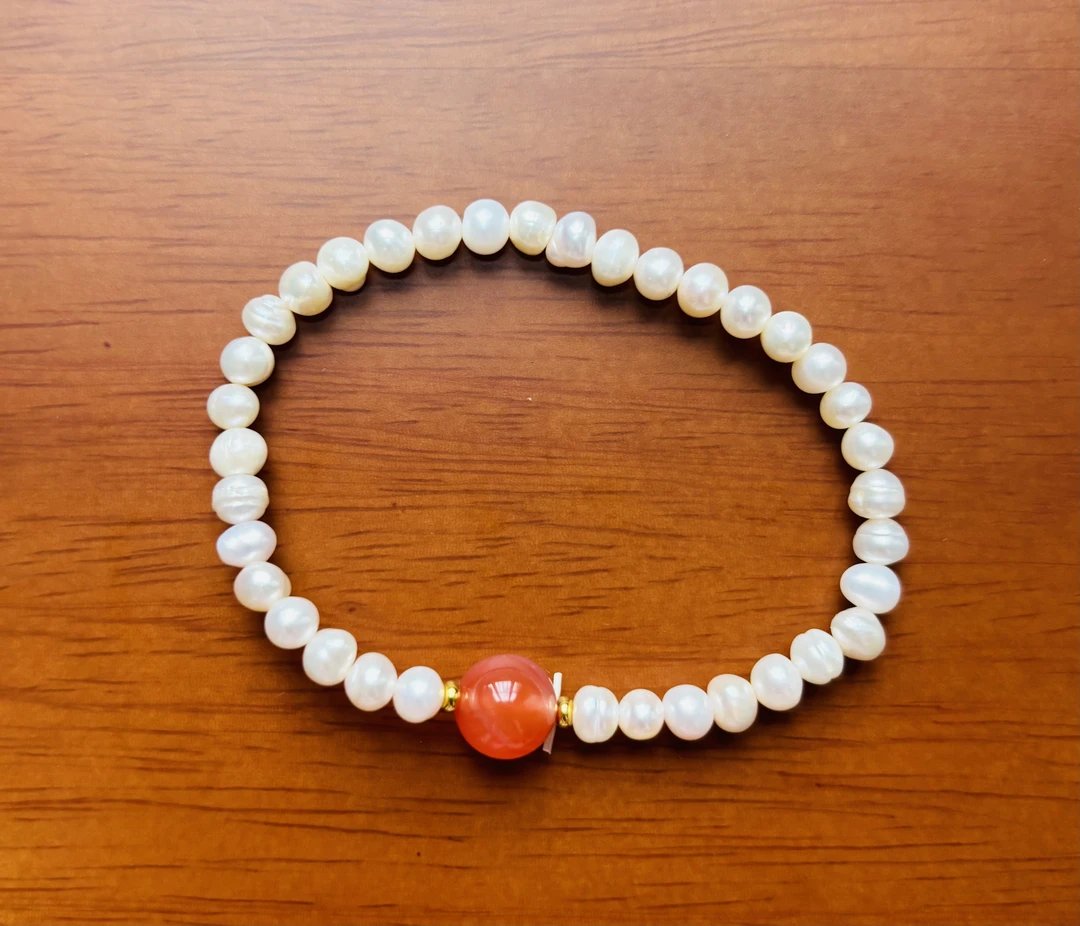 纯天然淡水珍珠K5手串