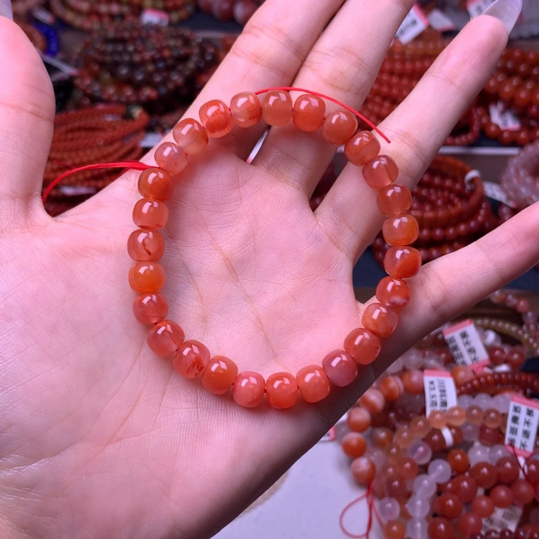 未镶嵌手链南红玛瑙24号卡8.0