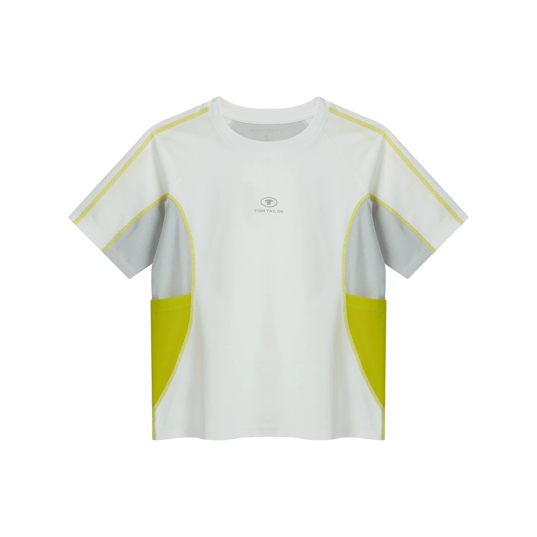 TOM TAILOR修身显瘦湿速干圆领短袖运动T恤女 TT5D1TS96