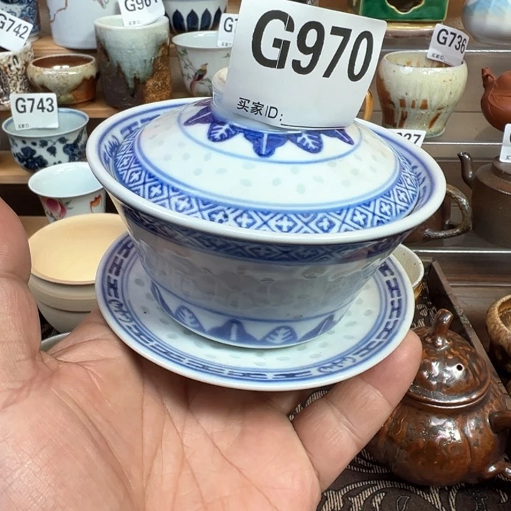 摆件970 景德镇手工柴烧茶器