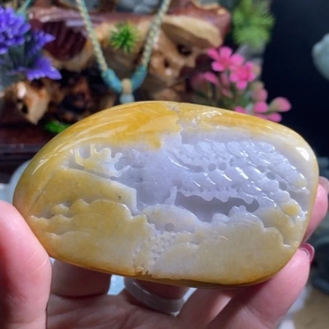 【闪购商品】颈饰未镶嵌翡翠山水