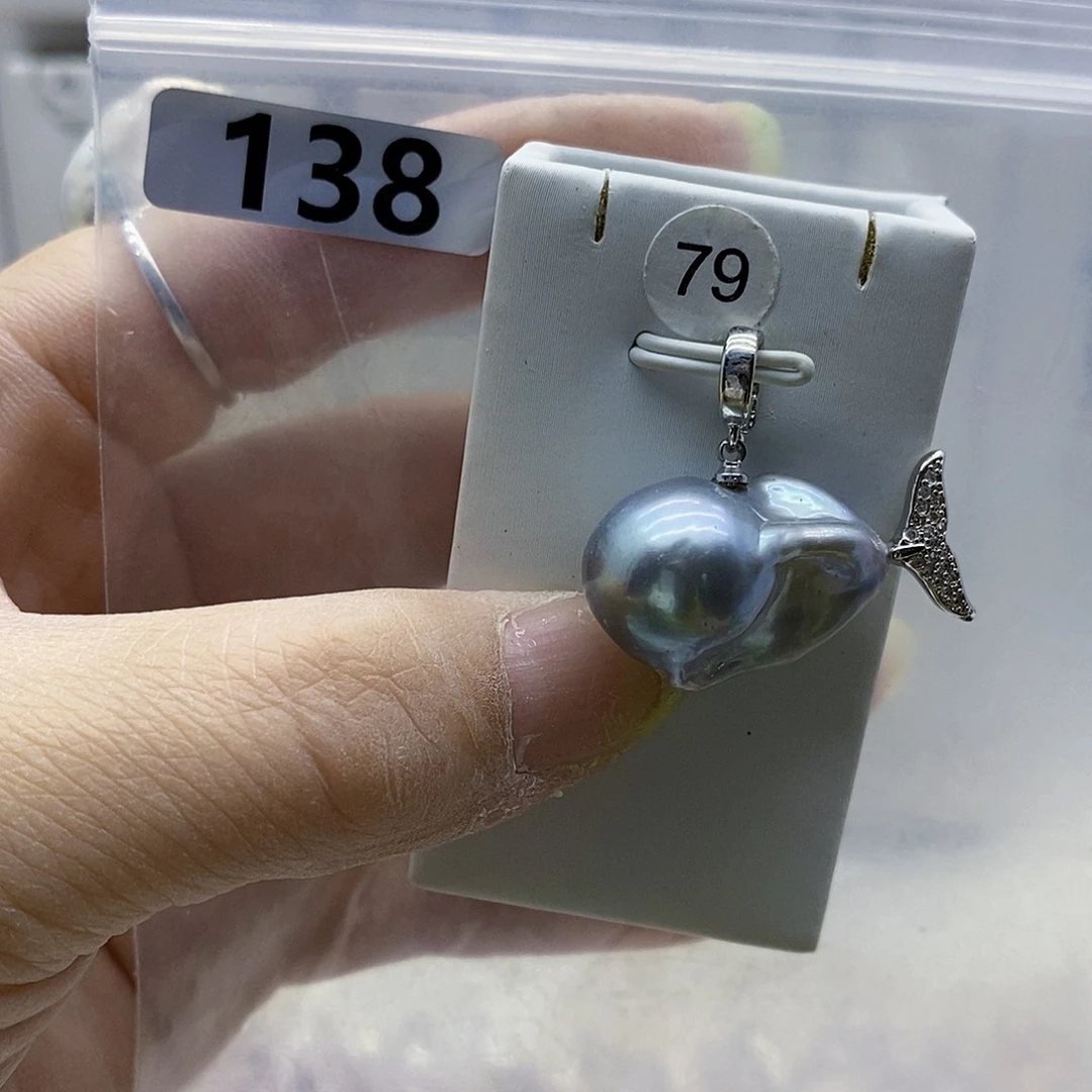 吊坠(不含链)合金淡水珍珠