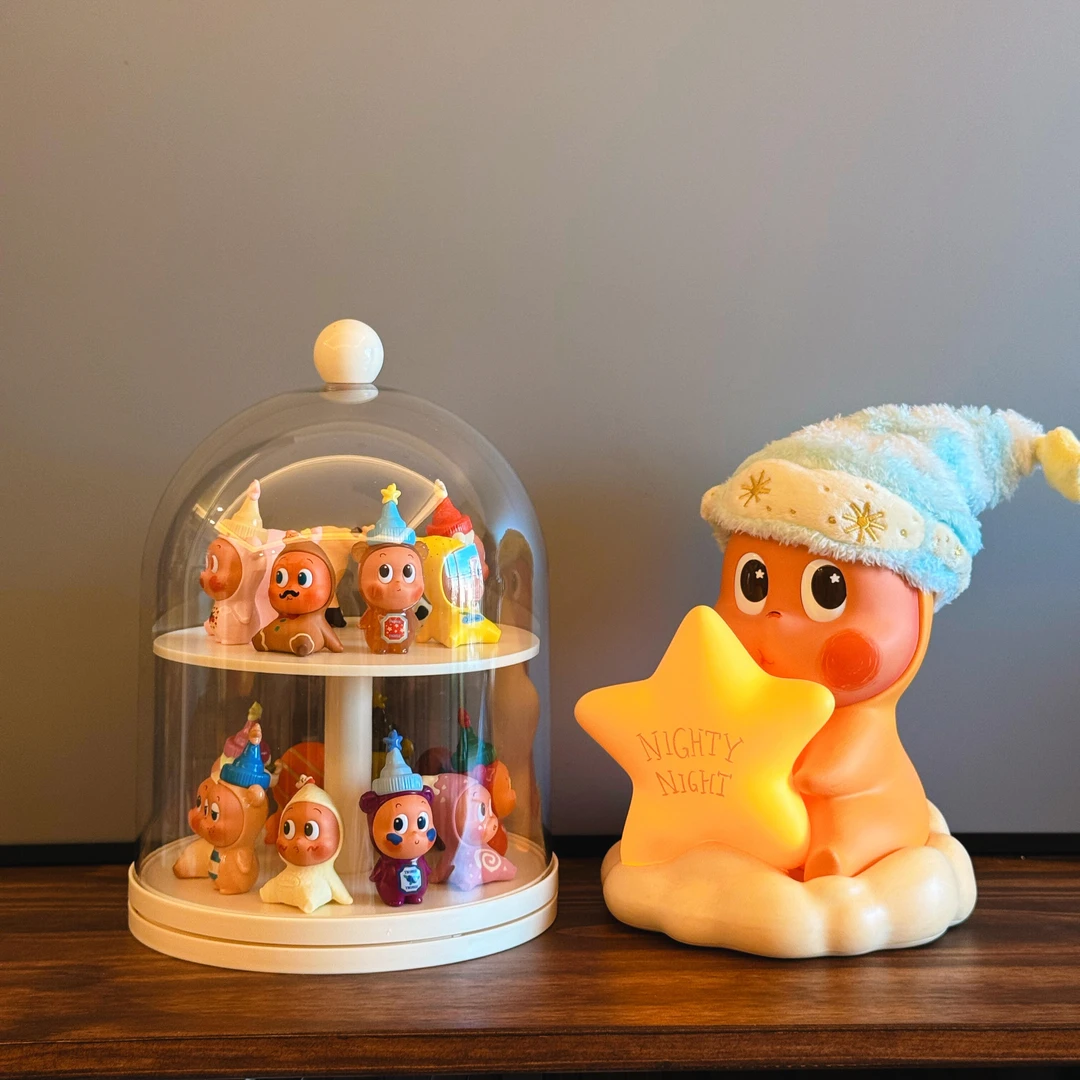 盲盒收纳展示架大号手办收纳适用于星星人适用于labubu盲盒透明