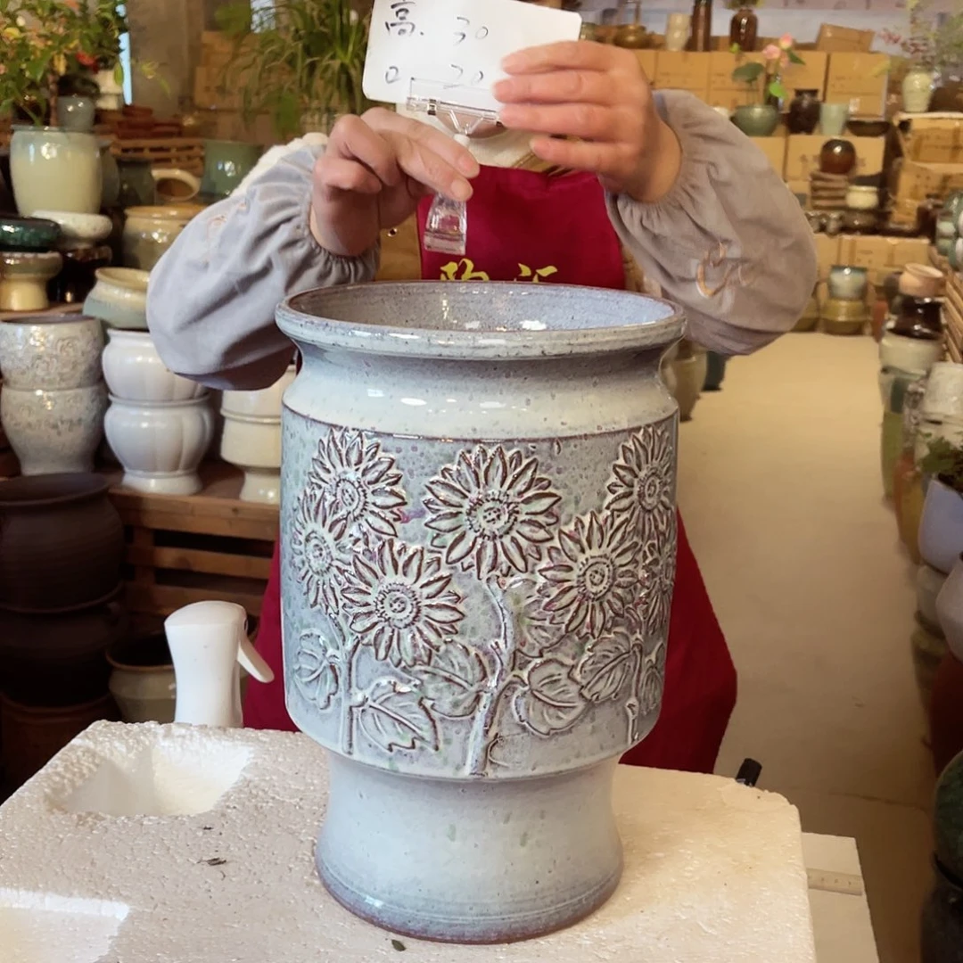 紫砂花盆高度30口径20