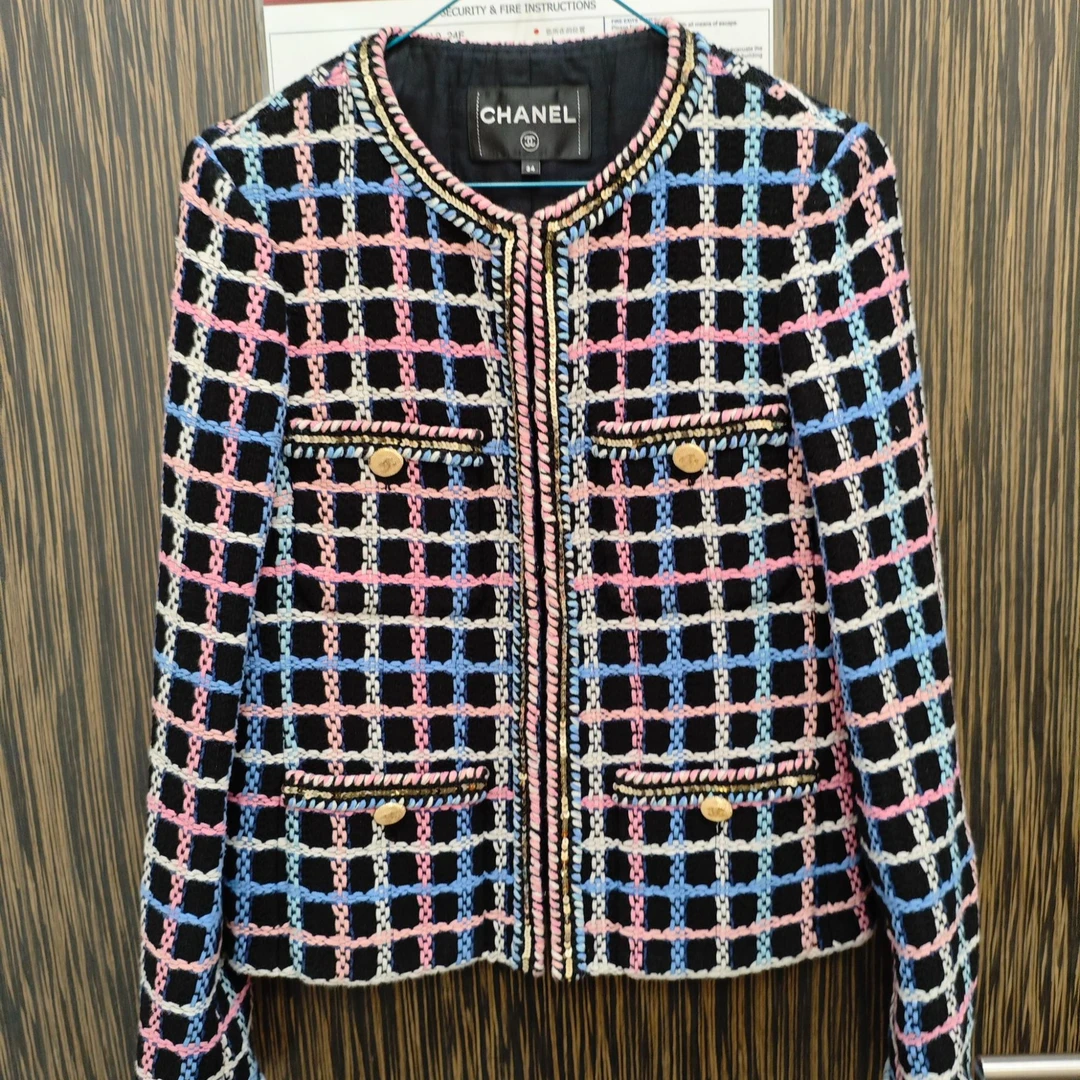 95新 Chanel/香奈儿 22s毛呢外套34码拼色/250928ZMPCLA3