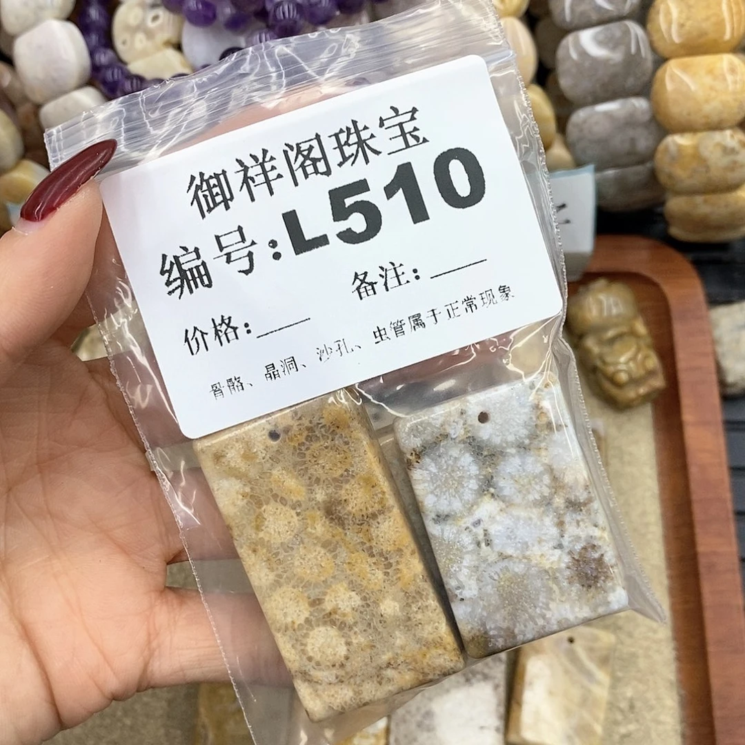硅化珊瑚（珊瑚玉）L未镶嵌L***理
