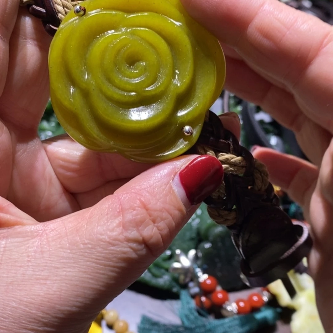 【闪购商品】岫玉毛衣链未镶嵌