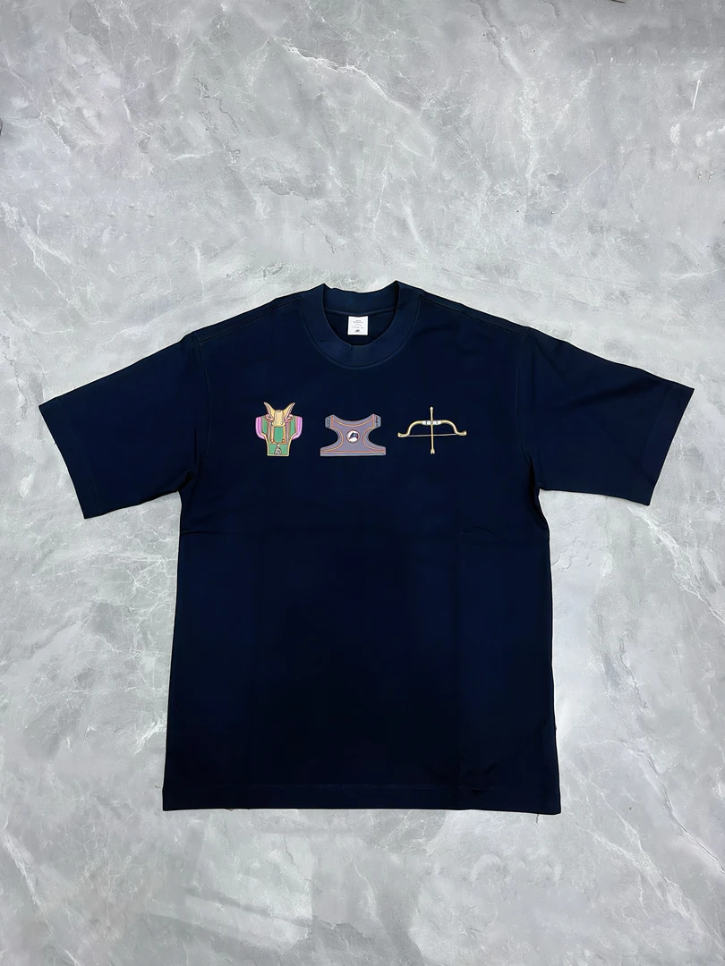 夏季质感短袖，男儿三艺民族特色文化，黑白色百搭短袖