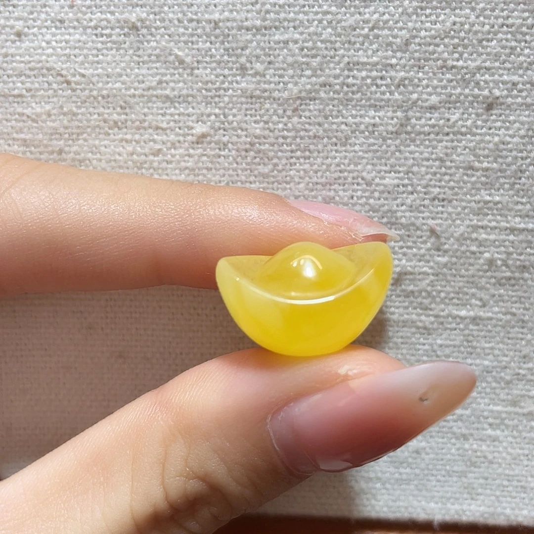 琥珀未镶嵌裸石元宝
