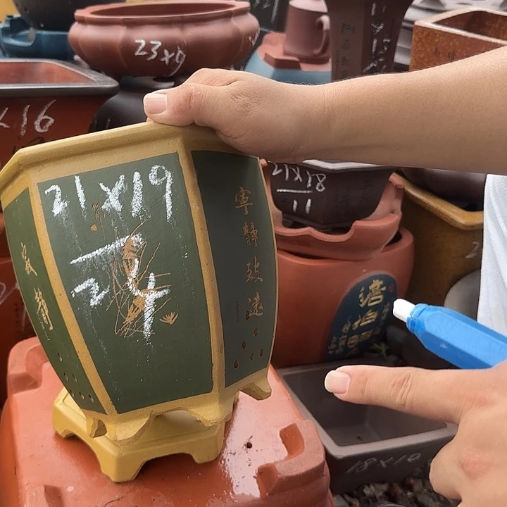 紫砂花盆紫砂花盆盆景盆