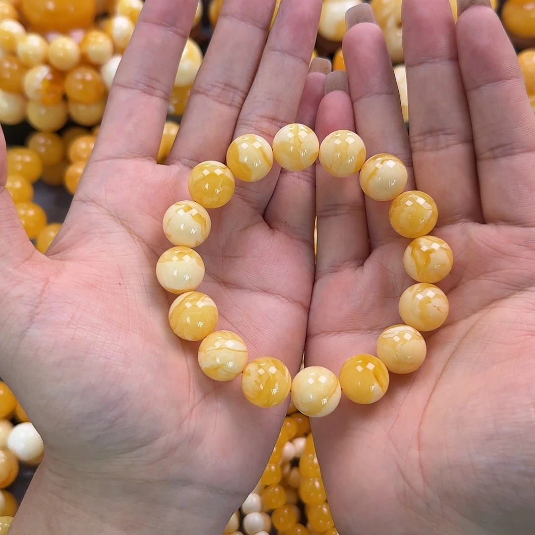 蜜蜡未镶嵌珠宝奇石同料15mm