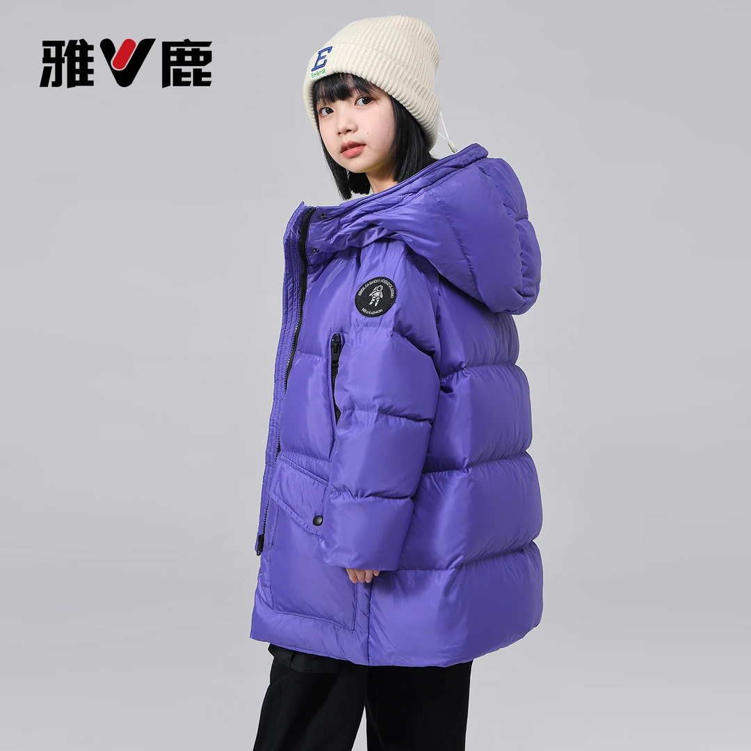 【加厚！小暖炉！200克充绒】T雅鹿儿童极寒款羽绒服男女童中长款户外
