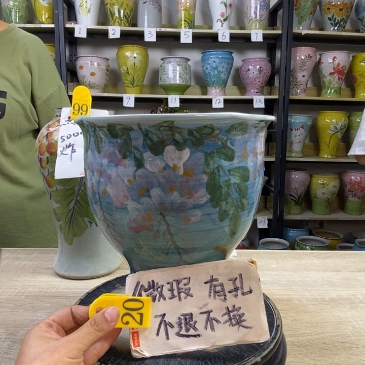 景德镇高温陶瓷花盆