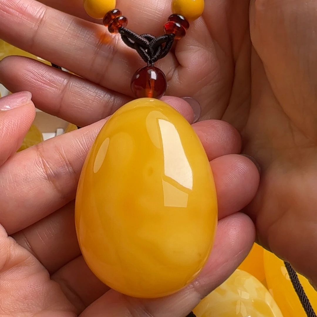 蜜蜡毛衣链未镶嵌无优化