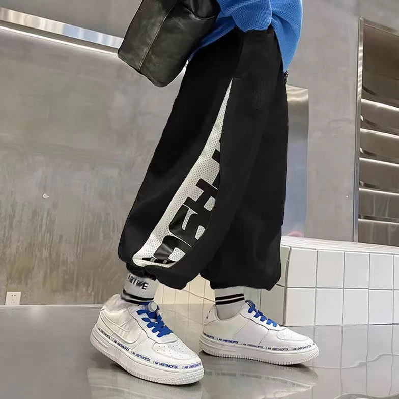 男童裤子2024新款韩版儿童帅气防蚊裤中小童夏季薄款透气裤子潮