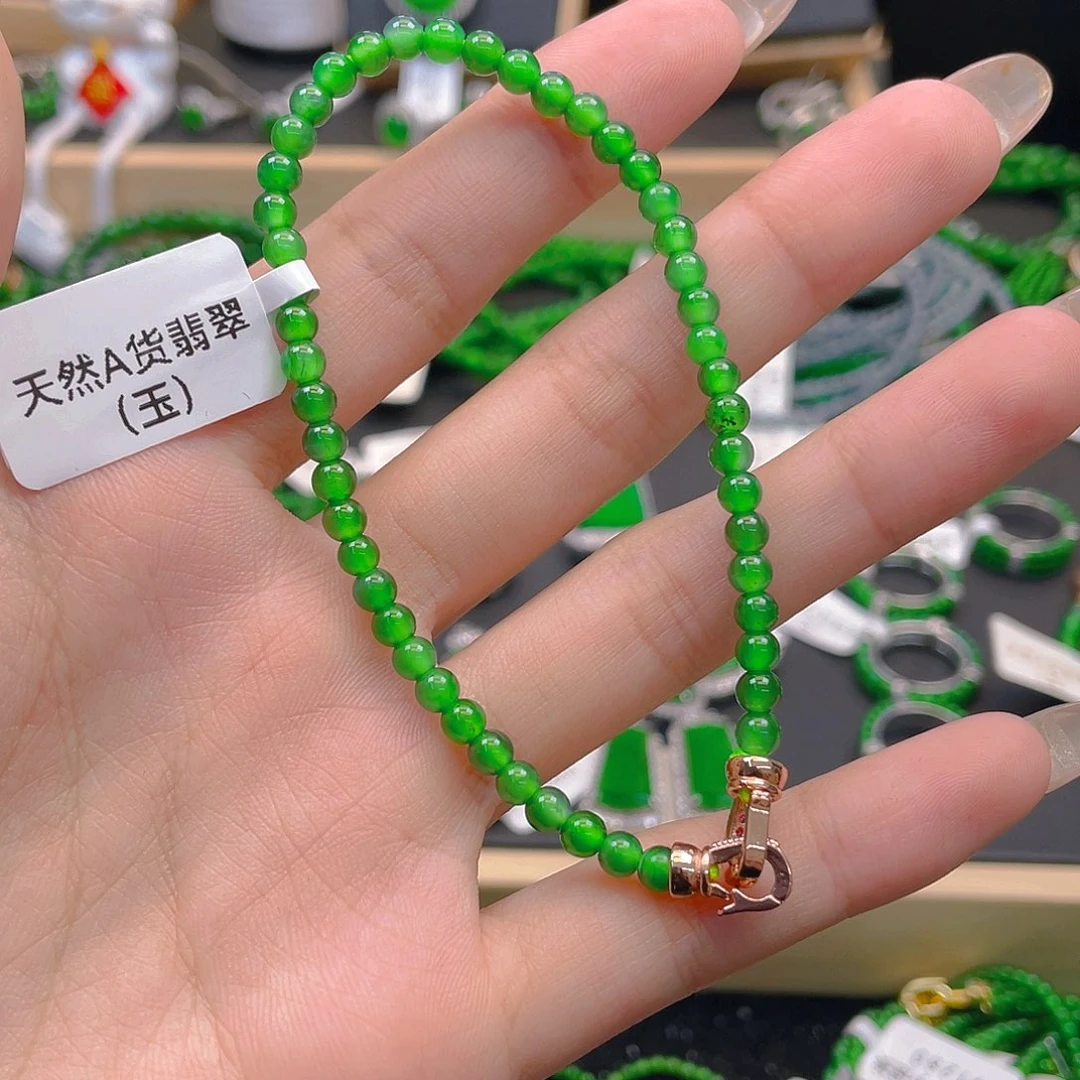 翡翠颈饰未镶嵌珠串卡4