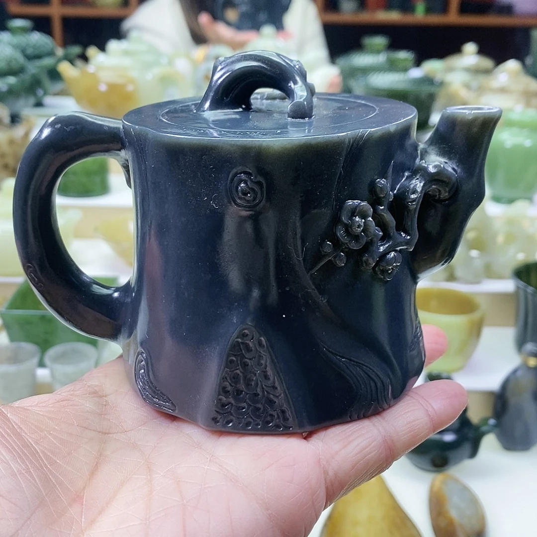 和田玉茶壶未镶嵌250ml