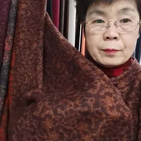 雕绒布料凤飞花1.2米