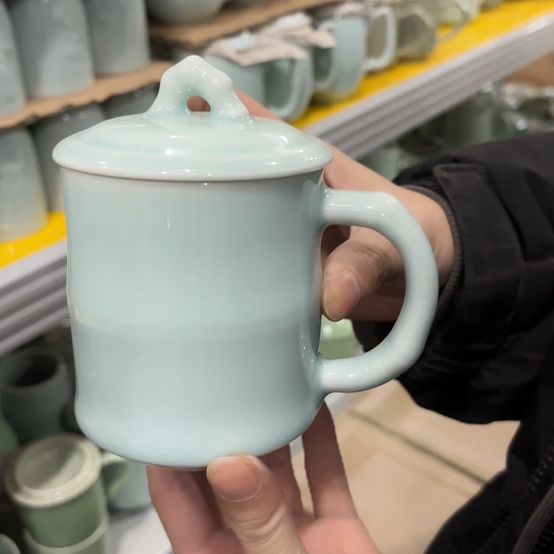 龙泉云间青瓷小米茶器
