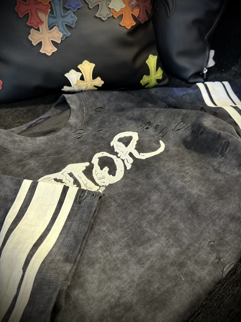 LJ【钱老板】春夏新款潮牌宽松百搭情侣装短袖T恤男 S256037